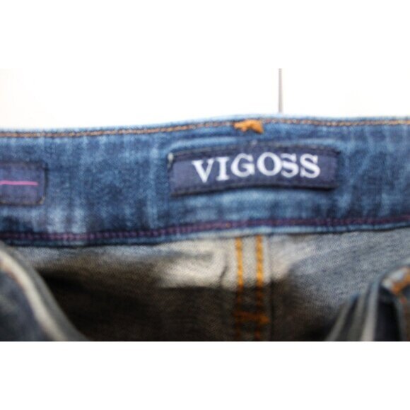 Womens Vigoss Jagger Classic Cut Skinny Stretch Mid Rise Jeans Blue W24 L27 NWT - Picture 4 of 8